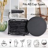 Slate Drink Coasters with Metal Holder, GOH DODD Set of