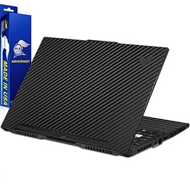 ArmorSuit MilitaryShield Black Carbon Fiber Skin Vinyl Wrap for ASUS TUF Dash F15 (2022)