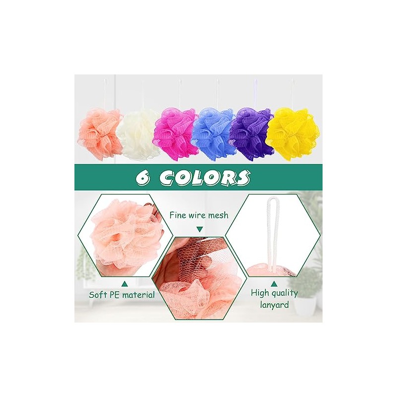 Siifert Piezas Esponja Baño Ducha Loofahs Granel Luffas Exfoliante Cuerpo