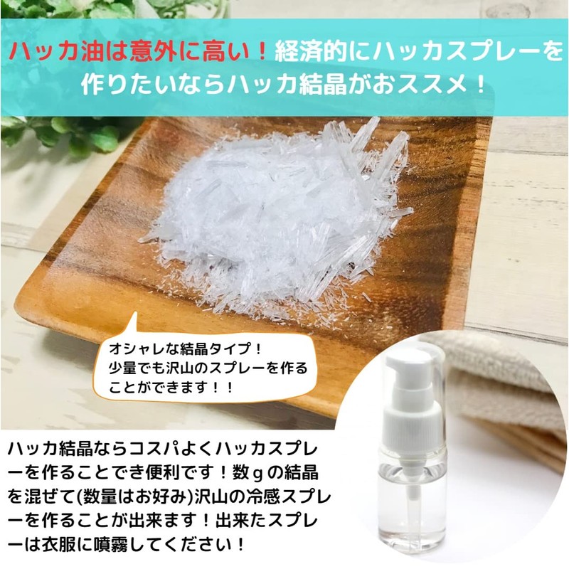 Menthol Crystal, 3.5 oz (100 g), Peppermint Brain with Zipper