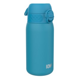 Ion8 Vacuum Insulated Steel Water Bottle, 320 ml/11 oz, Leak Proof, Easy to Open, Secure Lock, Dishwasher Safe, Carry Handle, Metal Water Bottle, ThermoShield Stainless Steel, Blue