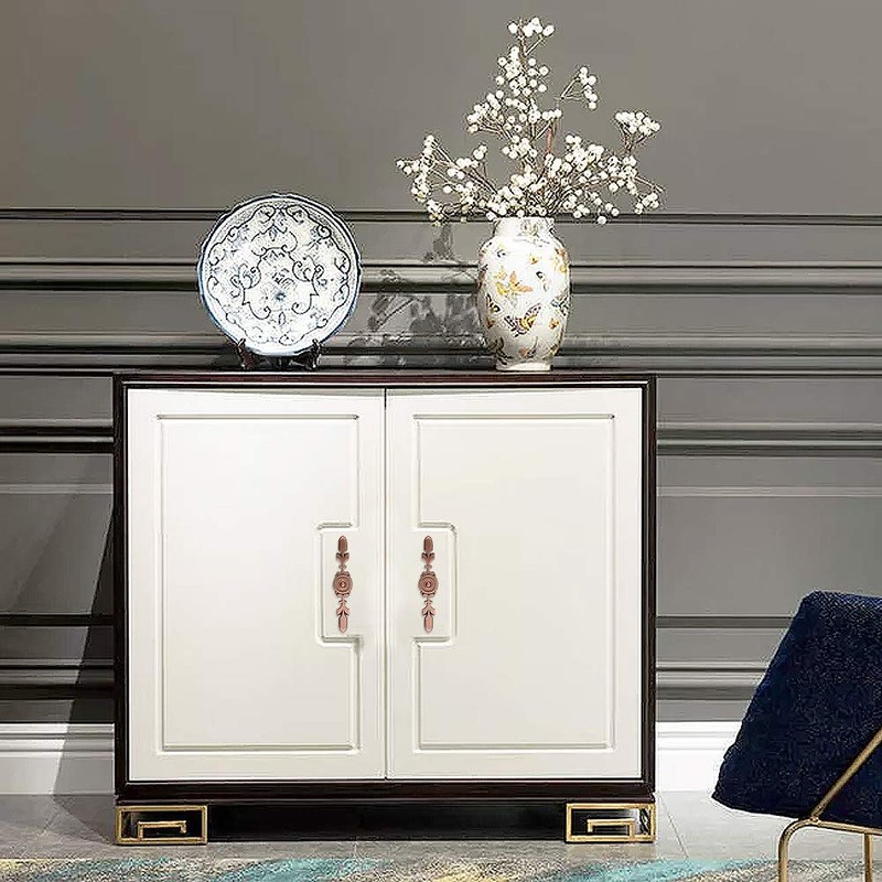 TOVOT 10PCS Copper Drawer Pulls Set 4.7" Vintage Cabinet Drawer