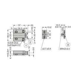 スガツネ工業 プッシュラッチ MC-28 MC-28 ブラック