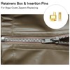 sourcing map 10Sets Zipper Repair Kits, 5 Retainers Box &