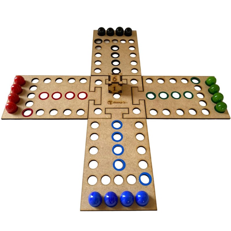 Stamp it Juego no te enojes de Madera 4 y