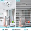 Goeco Modern LED Ceiling Light, 9.8'' 6500K Semi Flush Cool