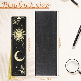 YoeeJob Metal Bookmark for Men Women Kid, Tarot Sun & Moon Book Marker for Book Lover, Unique Bookmarks for Boys & Girls Graduation/Birthday Gifts, Teacher Appreciation Gifts, Reading Present