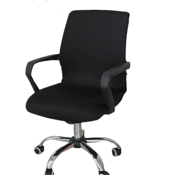 Office Computer Chair Cover, Universal Replacement Removable Rotating Stretch Resilient
