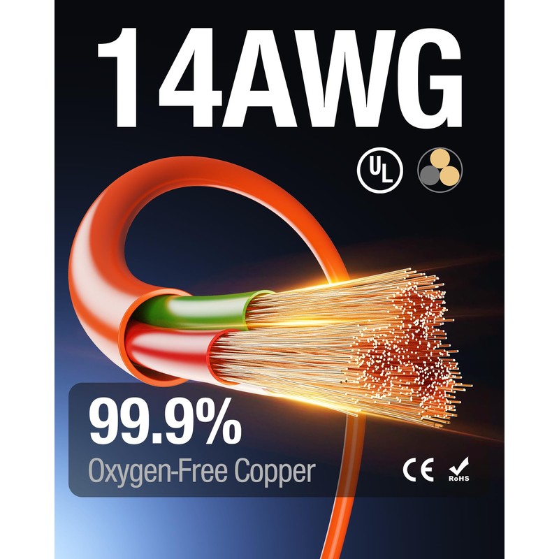 ALIENSX UL Listed Heavy-Duty Power Station Fast Charging Cable