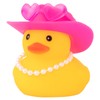 wonuu Car Dashboard Pink Cowboy Hat Rubber Ducks, Decorations Duck