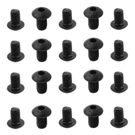 MroMax 50Pcs M5 x 8mm Button Head Socket Cap Bolts Screws, Alloy Steel 10.9 Grade, Allen Socket Drive, Black Oxide Finish, Fully Machine Thread