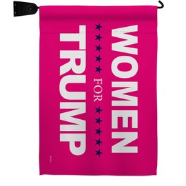 Women for Trump Garden Flag - Set Mailbox Hanger Americana Political President Democrat Republican Tea Party United State American Election - House Banner Small Yard Gift Double-Sided 13 X 18.5