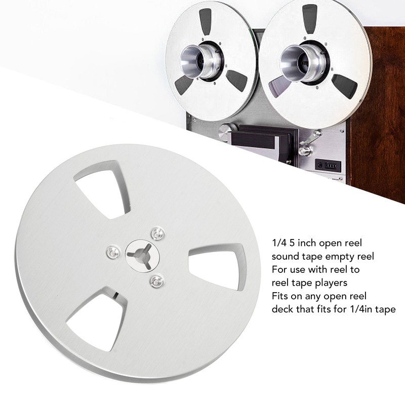 1/4 5 Inch Empty Tape Reel Aluminum Alloy 3 Hole