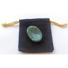 Moss Agate Worry Stone + Pouch
