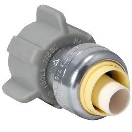 2 Pcs XFITTING Straight Toilet Connector, 1/2" Push Fit x 7/8" BC Ballcock