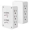 FiiMan 6 Outlet Wall Adapter, UL Listed 3-Prong Grounded Outlet