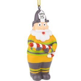 Tree Buddees NPFD Santa - North Pole Fire Department Firefighter Christmas Ornaments