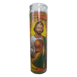 St. Jude Thaddeus (San Judas Tadeo) Green Perfumed Pillar Candle