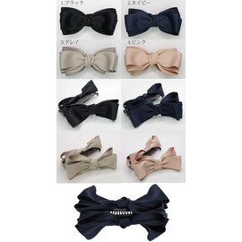 Large High Brand Banana Clip 120mm Soft Image Knot Ribbon Pink