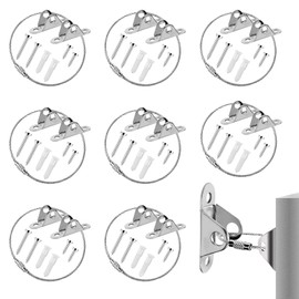 8 Pieces Anti Tilt Furniture Strap Made of Steel Set, Baby Safety Anti Tilt Furniture Wall Anchor, High Performance Furniture Strap, Wall Mounting, Tilt Protection Furniture, Safety Belts for