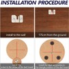 Lohill 2 Sets Dartboard Holder Wall Hanging Bracket Set Screws