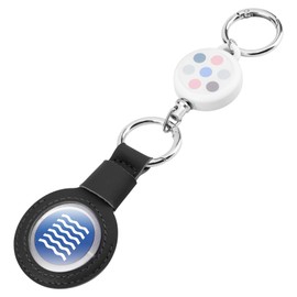Cosmos Cruise Medallion Holder Accessories for Ocean Medallion Tag Compatible with Princess Cruise Medallion, Retractable Keychain Badge Reel with Key Ring (Black), OCEAN-MEDAL-073