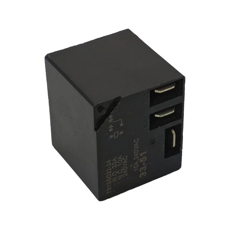 T91S5D22-24 SPDT Relay - 24VDC, 20A/10A, PCB Mount - Versatile
