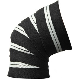 C.P. Sports Profi Knie 200 cm Bandagen, Schwarz/Silber, One Size