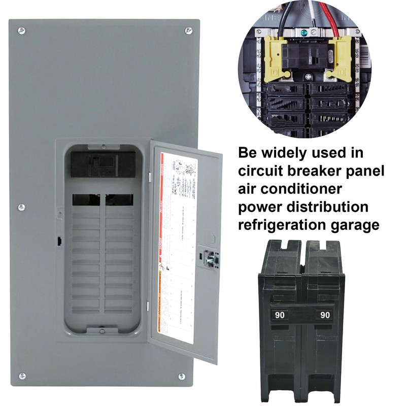 2 Pole 90 Amp Breaker,Replace for HOM290 Circuit Breaker,90 Amp