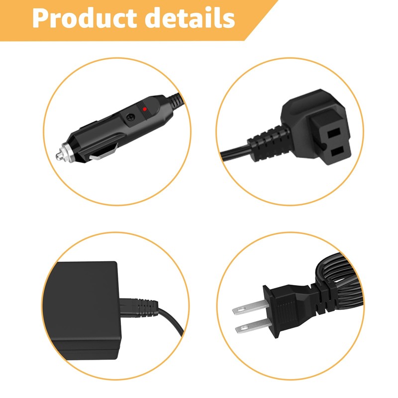 Norward Power Cord Compatible with Alpicool, Bodega, Euhomy, BougeRV, ARB,