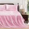 Heywaller 3 Pcs Satin Sheet Set Twin XL Size Bed