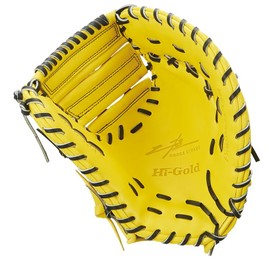 HI-GOLD OKG-710F SR Lemon Yellow LH Mitt for General Soft-Type First-Baseman Right Throw