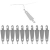 10pcs Stainless Steel Hook Needle Threader,Embroidery Cross Stitch Needle Threading