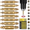 Topec Damaged Screw Extractor Set 8Pcs, HSS 4341 Easy Out