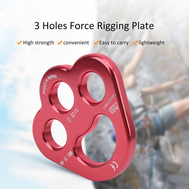 Camnal Rope 3 Holes Force Rigging Plate Anchor Divider Finger