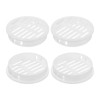 sourcing map Round Soffit Vents 2 inch, 4Pcs White Plastic