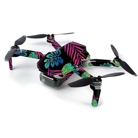 MightySkins Skin for DJI Mavic Mini Portable Drone Quadcopter - Neon Tropics | Protective, Durable, and Unique Vinyl Decal wrap cover | Easy To Apply, Remove, and Change Styles | Made in the USA (DJMAVMIN-Neon Tropics)