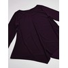 Star Vixen Women's Plus-Size Elbow-Cinch Sleeve Hanky Hem Top, Plum