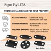 Signs ByLITA - Letrero clásico enmarcado para suministros de limpieza
