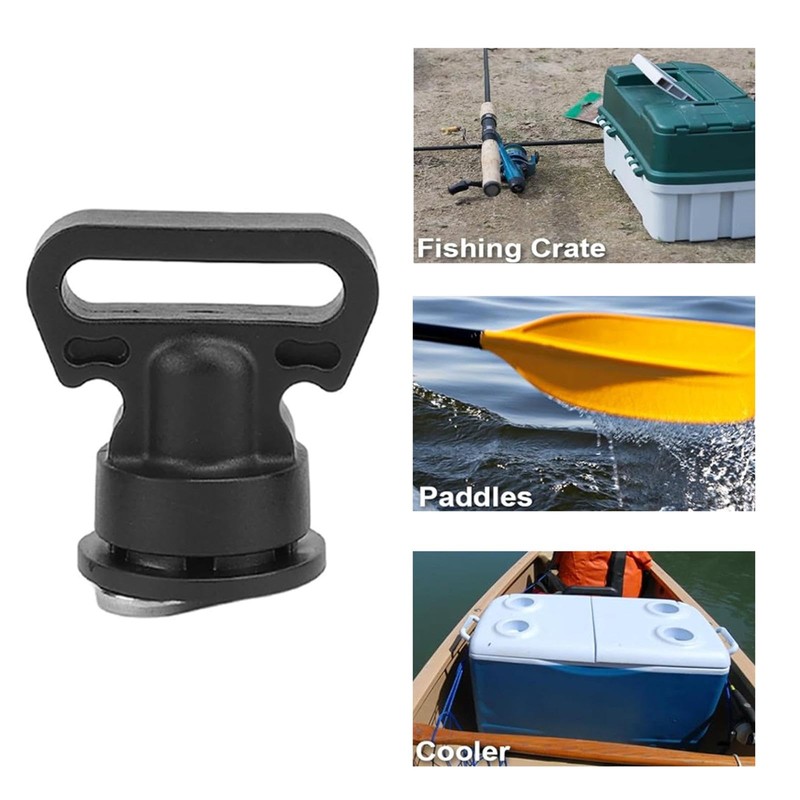 SEIWEI 4 Pcs Kayak Rail Bracket Tie Down Straps Vertical