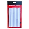 ANGIX 8 x Radiator Pipe Covers Sleeves White 15mm -