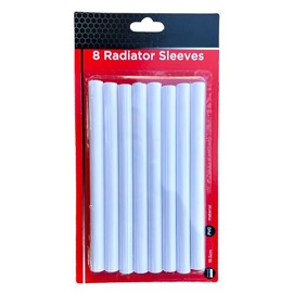 ANGIX 8 x Radiator Pipe Covers Sleeves White 15mm - (8 Pack)