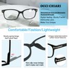 OCCI CHIARI Stylish Square Reading glasses Men Women 2.75x Lightweight
