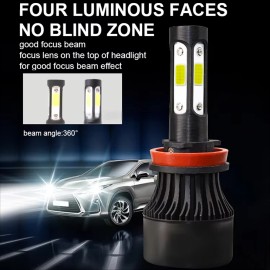 Unbranded For Chevy Silverado 1500 2500 HD 2007-2015 6000K LED Headlights + Fog Bulbs Kit