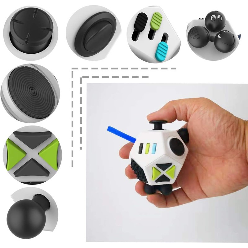 Fidget Dodecagon –12-Side Fidget Toys Cube Relieves Stress and Anxiety
