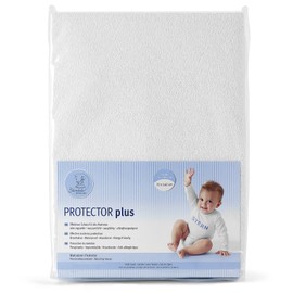 Sterntaler Fitted Mattress Protector, Waterproof and breathable, 70 x 140 cm, White