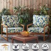 Greendale Home Fashions Outdoor Reversible 2-Piece Deep Seat Cushion Set,