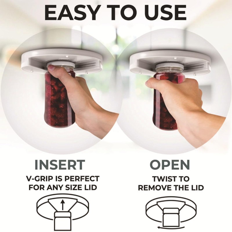 One Piece Convenient Gripper Tool Bottle Opener Easy Install Jar