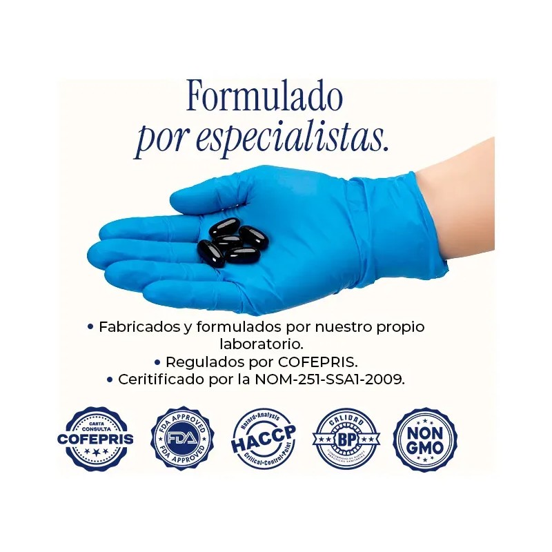 Maca Negra Arginina Zinc Omega Softgels Maklen Sabor