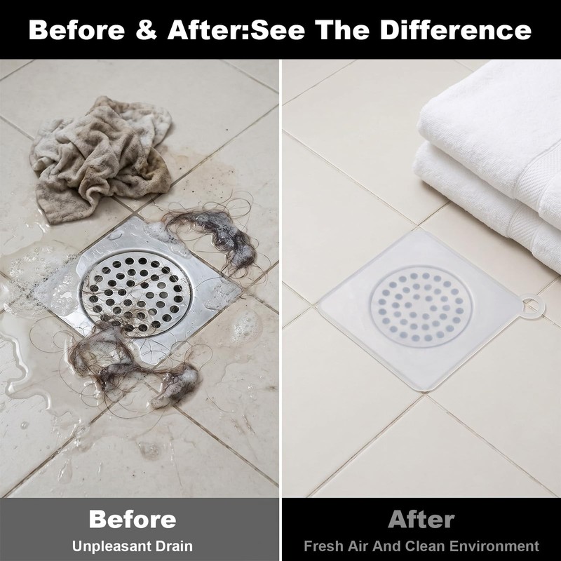 4pcs Drain Covers for Bugs Silicone Shower Drain Stopper Cover